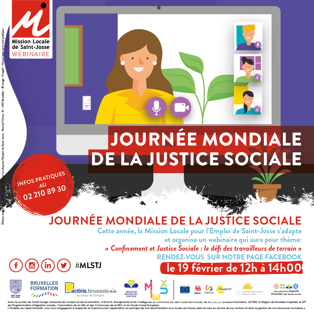 Affiche Journée Mondiale de la Justice Sociale